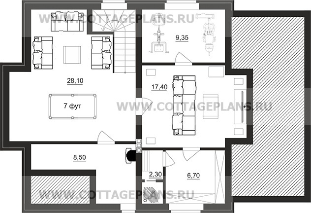 Поэтажные планы проект дома 101-41 общ. площадь 214,85 м2