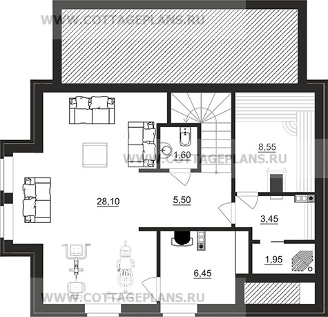 Поэтажные планы проект дома 96-99 общ. площадь 165,40 м2