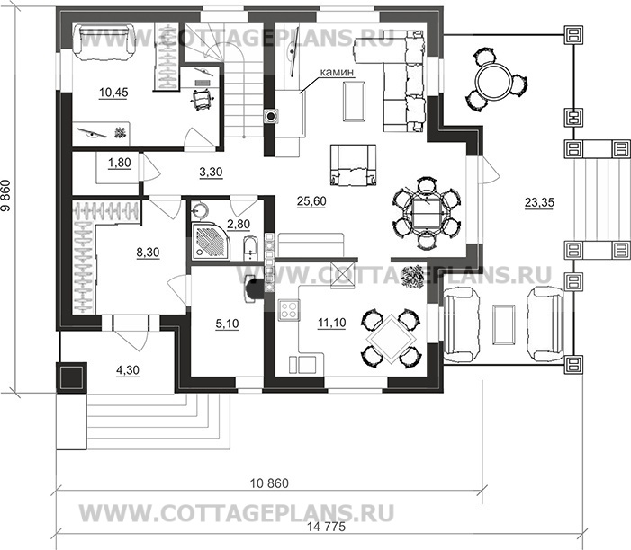 Поэтажные планы проект дома 71-79 общ. площадь 213,40 м2