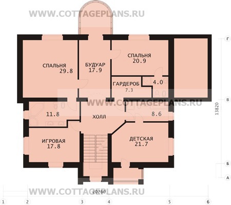 Поэтажные планы проект дома 47-76 общ. площадь 600,1 м2