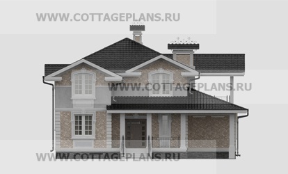 Фасады проект дома 17-56 общ. площадь 307,70 м2