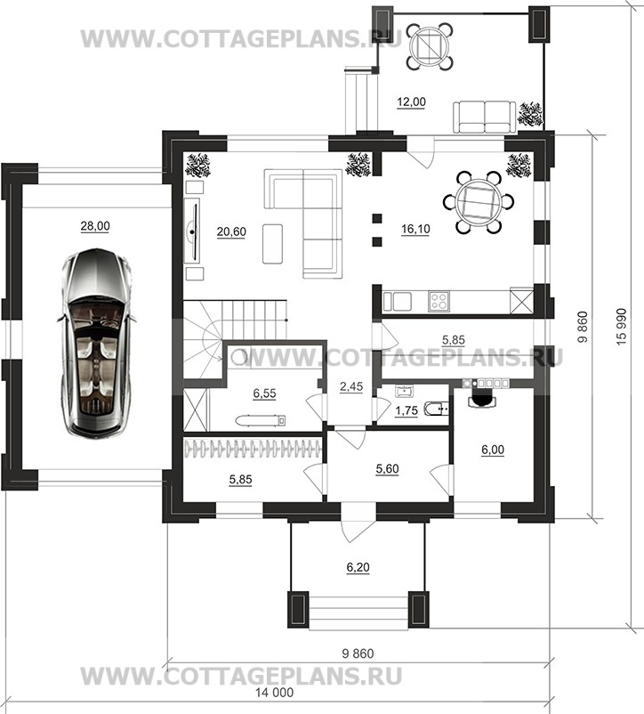 Поэтажные планы проект дома 106-50 общ. площадь 167,25м2