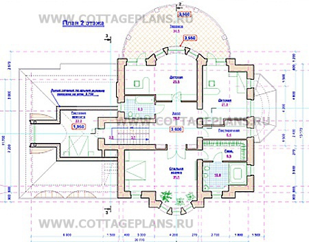 Поэтажные планы проект дома 32-70 общ. площадь 464,7м2