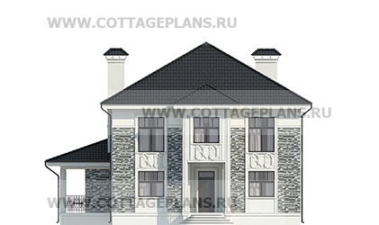 Фасады проект дома 92-54 общ. площадь 214,65 м2