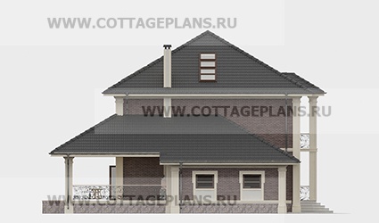 Фасады проект дома 76-13 общ. площадь 299,50 м2