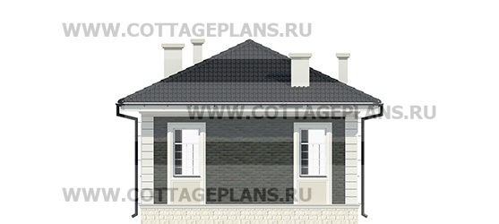 Фасады проект дома 27-55 общ. площадь 39,35 м2