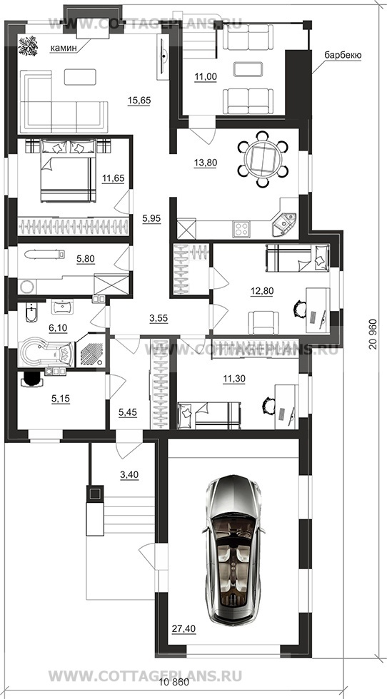 Поэтажные планы проект дома 700-24 общ. площадь 124,85 м2
