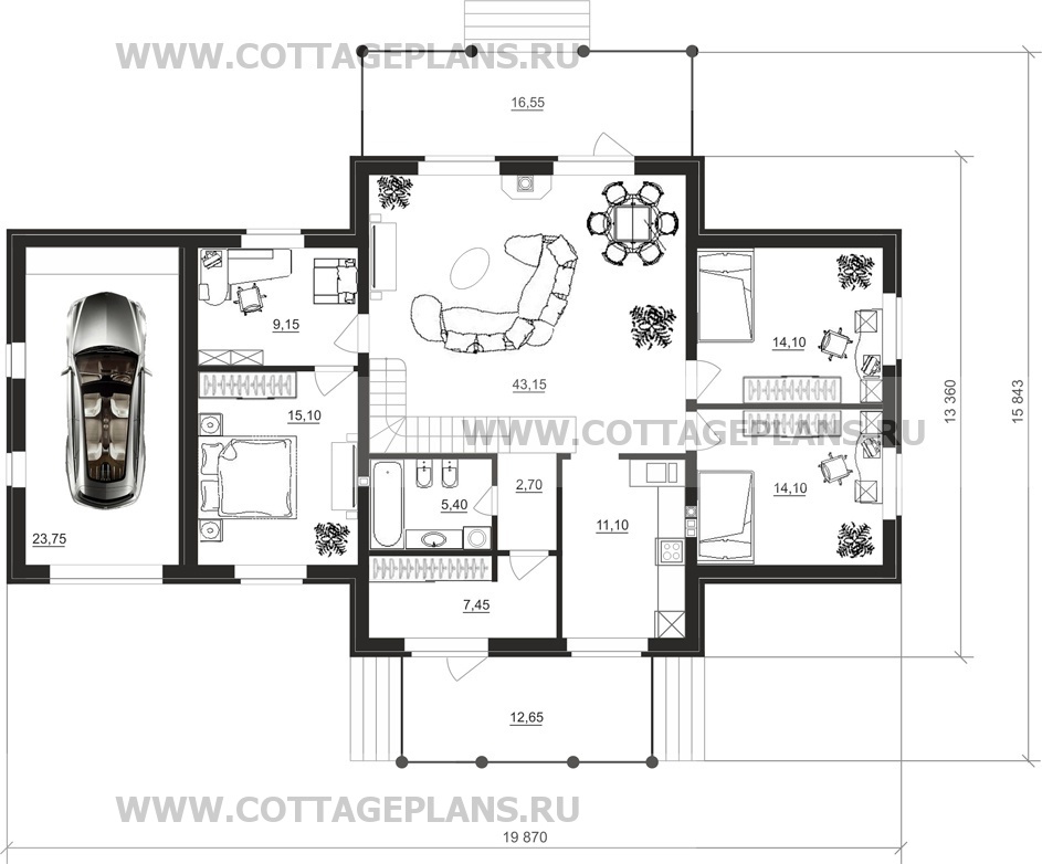 Поэтажные планы проект дома 22-27 общ. площадь 173,00м2