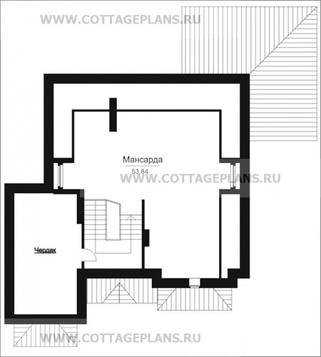 Поэтажные планы проект дома 30-75 общ. площадь 308м2