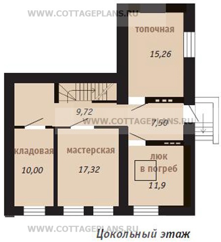 Поэтажные планы проект дома 50-91 общ. площадь 263,9м2