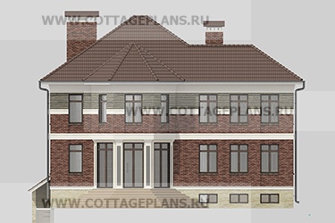 Фасады проект дома 76-97 общ. площадь 342,65 м2