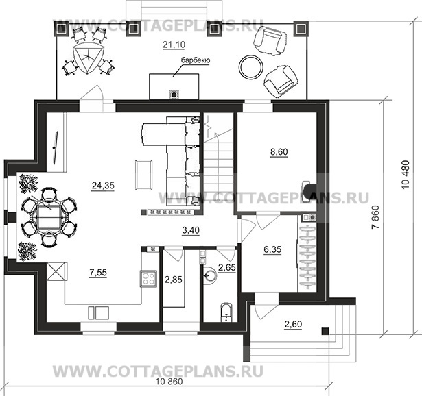 Поэтажные планы проект дома 95-99 общ. площадь 111,35 м2