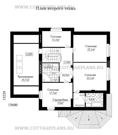 Поэтажные планы проект дома 32-96 общ. площадь 277,8м2
