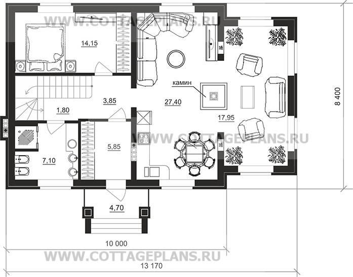 Поэтажные планы проект дома 96-28 общ. площадь 207,75 м2