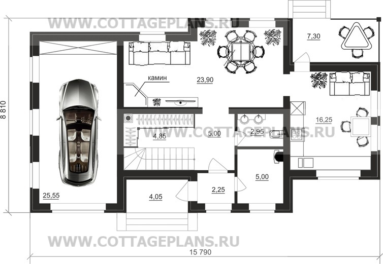Поэтажные планы проект дома 14-32 общ. площадь 118,55 м2