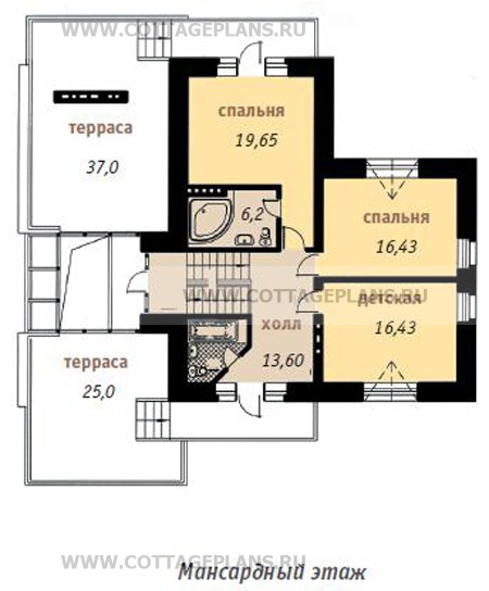 Поэтажные планы проект дома 32-79 общ. площадь 326,9м2