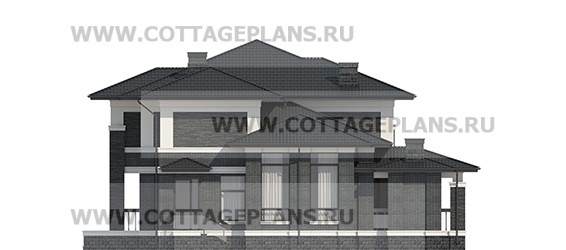 Фасады проект дома 202-77 общ. площадь 341,7 м2