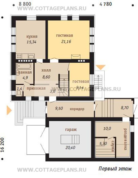 Поэтажные планы проект дома 32-95 общ. площадь 348,24 м2