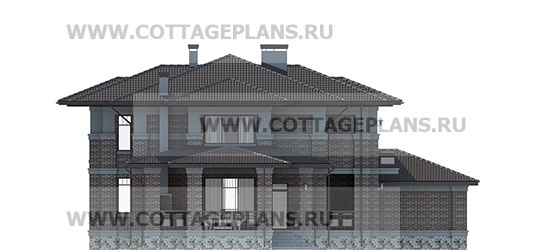Фасады проект дома 101-35 общ. площадь 487,00 м2