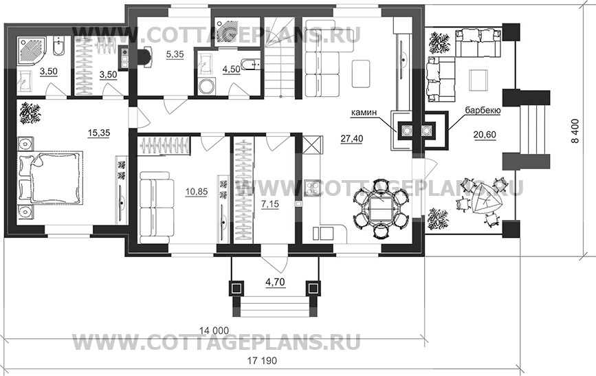 Поэтажные планы проект дома 74-42 общ. площадь 139,45 м2