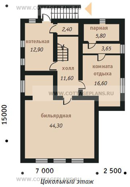 Поэтажные планы проект дома 34-85 общ. площадь 270,3м2
