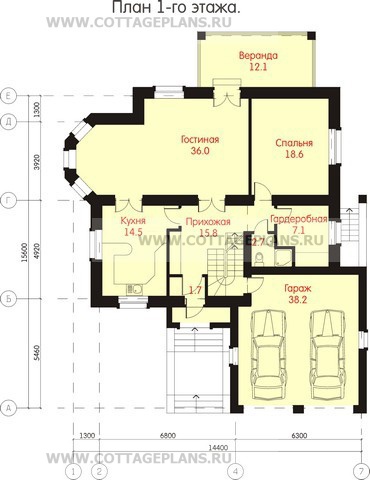 Поэтажные планы проект дома 47-47 общ. площадь 424 м2