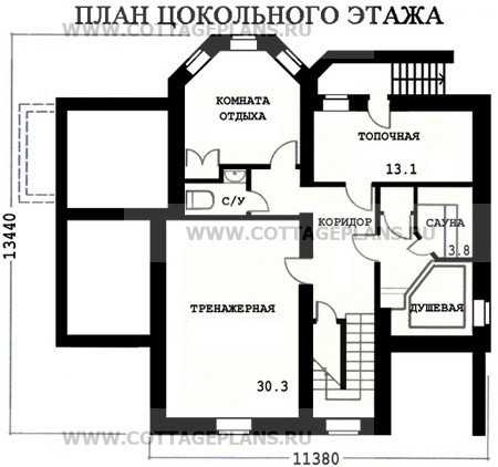 Поэтажные планы проект дома 47-61 общ. площадь 260,9 м2