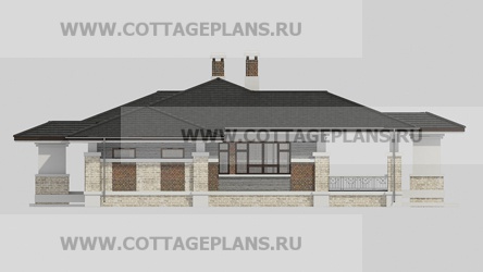 Фасады проект дома 14-59 общ. площадь 419,30 м2