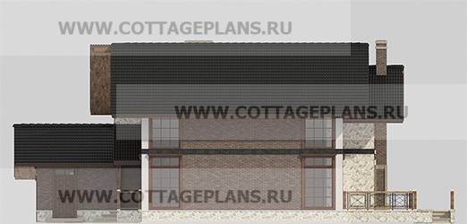 Фасады проект дома 201-07 общ. площадь 495,60 м2