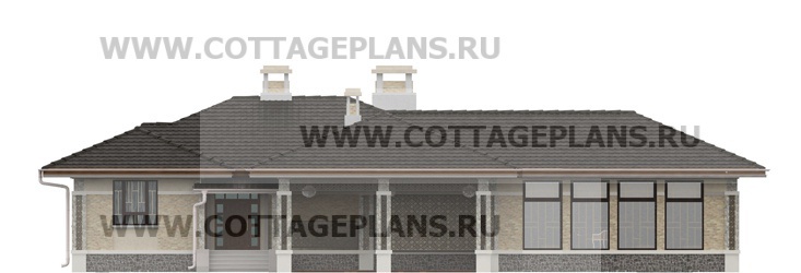 Фасады проект дома 13-43 общ. площадь 191,45 м2