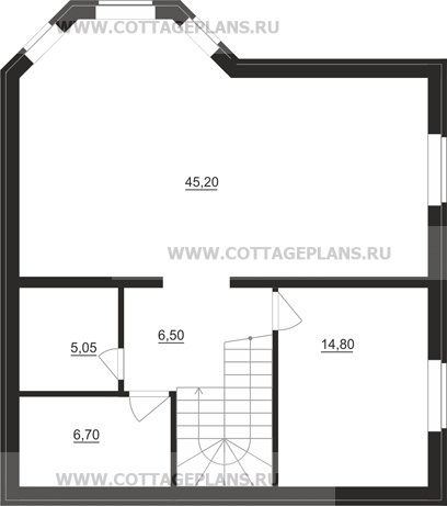 Поэтажные планы проект дома 15-71 общ. площадь 304,85 м2