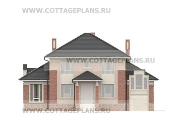 Фасады проект дома 71-47 общ. площадь 351,95 м2