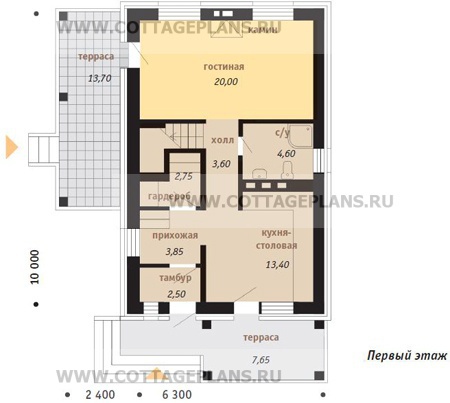 Поэтажные планы проект дома 34-94 общ. площадь 111,76м2