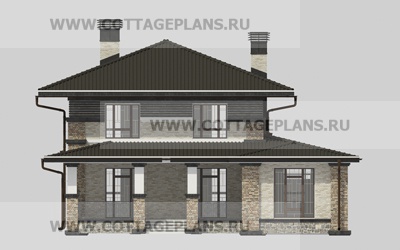 Фасады проект дома 21-37 общ. площадь 346,00 м2