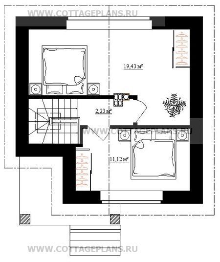 Поэтажные планы проект дома 15-12 общ. площадь 71,0 м2