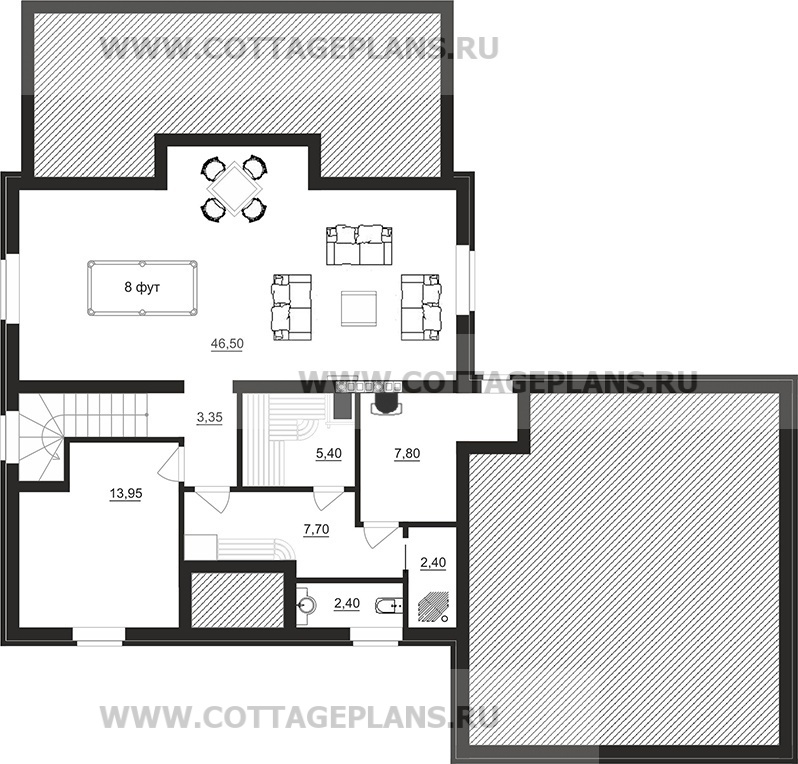 Поэтажные планы проект дома 71-76 общ. площадь 321,45м2