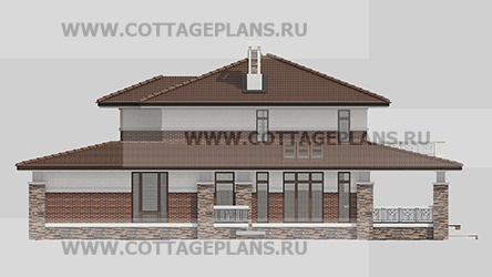 Фасады проект дома 100-70 общ. площадь 325,95 м2