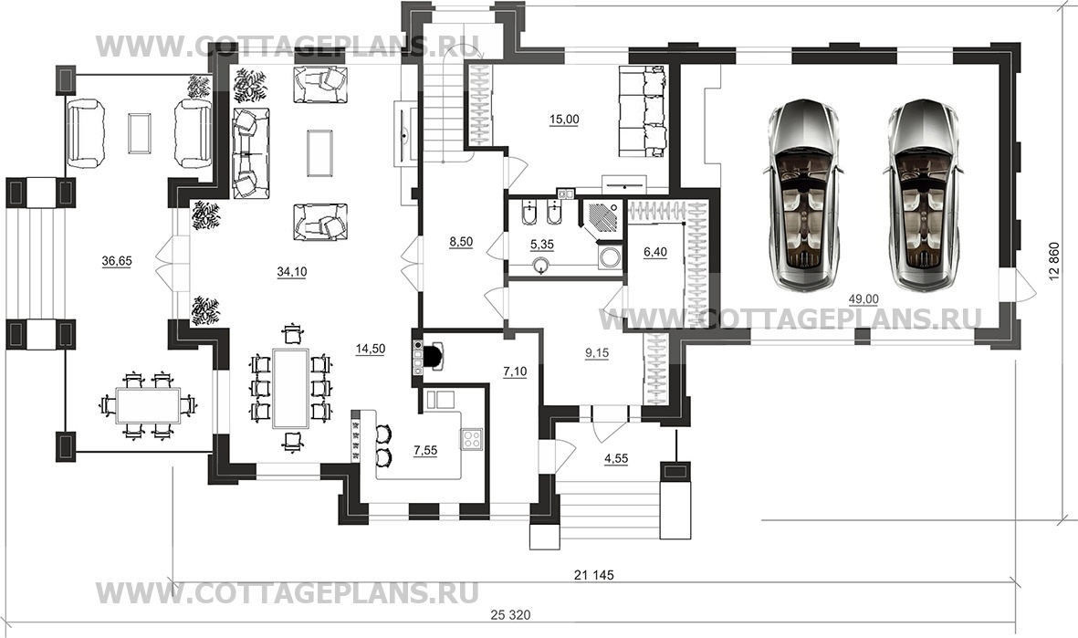 Поэтажные планы проект дома 100-82 общ. площадь 262,30 м2