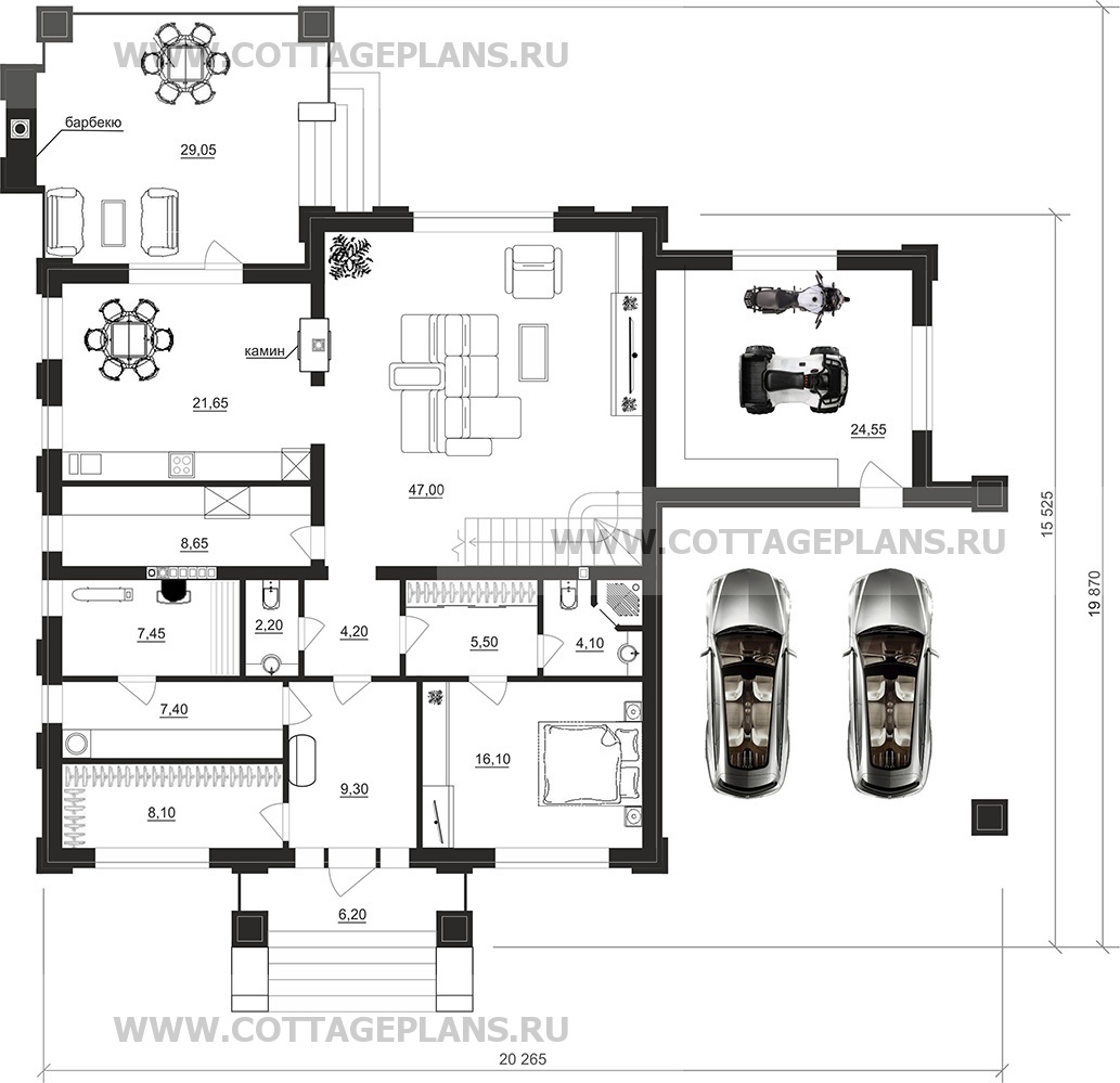 Поэтажные планы проект дома 202-98 общ. площадь 273,95 м2