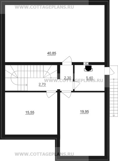 Поэтажные планы проект дома 88-54 общ. площадь 311,45 м2