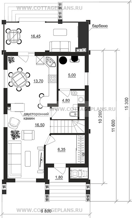 Поэтажные планы проект дома 104-84 общ. площадь 92,25 м2