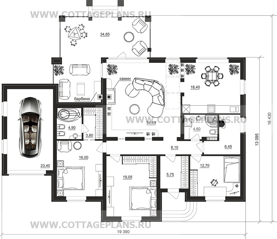 Поэтажные планы проект дома 07-20 общ. площадь 157,80 м2
