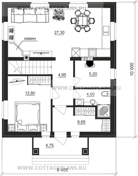 Поэтажные планы проект дома 16-34 общ. площадь 120,15 м2