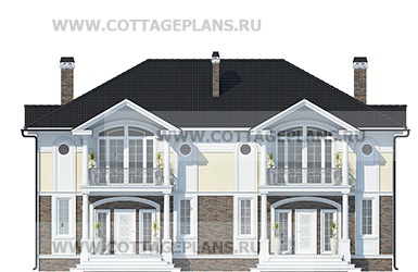 Фасады проект дома 26-68 общ. площадь 358,00 м2