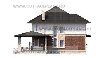 Фасады проект дома 76-33 общ. площадь 388,70 м2