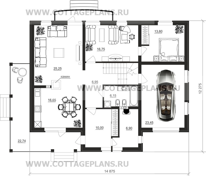 Поэтажные планы проект дома 89-79 общ. площадь 248,95 м2