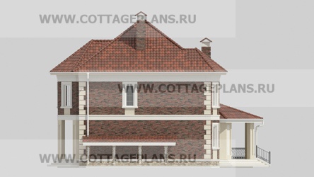 Фасады проект дома 16-64 общ. площадь 318,07 м2