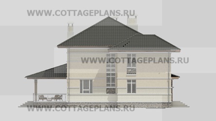 Фасады проект дома 97-36 общ. площадь 246,50 м2