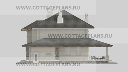 Фасады проект дома 98-36 общ. площадь 383,15 м2