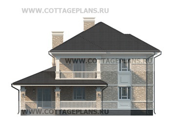 Фасады проект дома 17-03 общ. площадь 357,25 м2